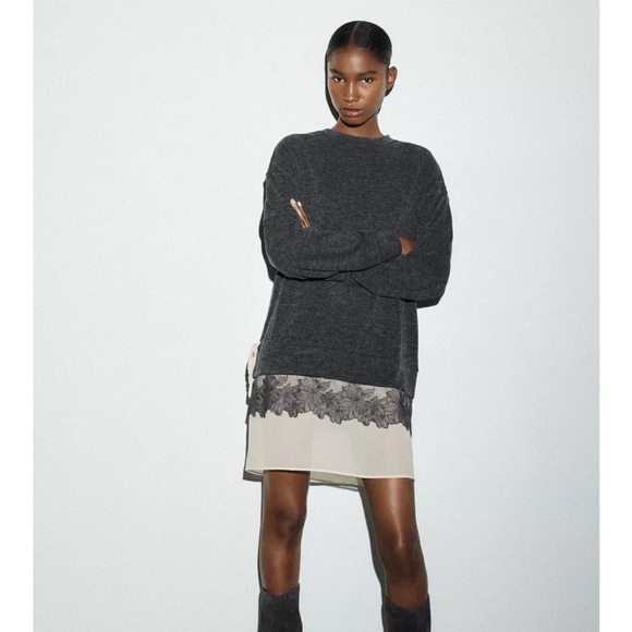 Zara Dresses & Skirts - Zara Soft Effect Combination Dress